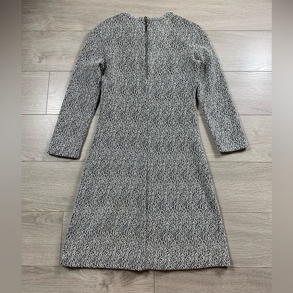 & Other Stories Textured Long Sleeve Black & White Dress - Picture 3 of 13